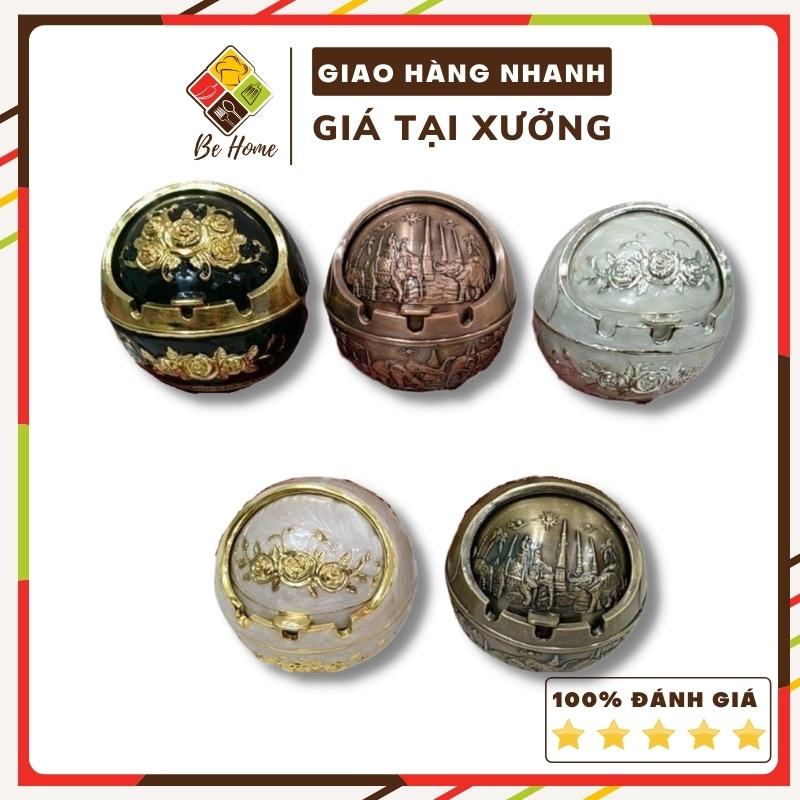 Gạt Tàn Ốc Tròn Hoàng Gia Hợp Kim -BEHOME-7 màu Tài Lộc - Thuận Tiện Khi Sử Dụng - Dễ Dàng Vệ Sinh