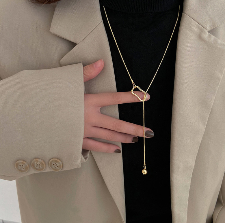 Dây Chuyền Dáng Dài Kiểu Chữ Y Titan Không Han Rỉ TT4547