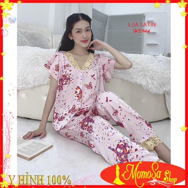 Đồ Bộ Nữ Mặc Nhà ️️ Đồ Bộ Nữ Quần Dài Lụa Latin Cao Cấp Mềm Mịn