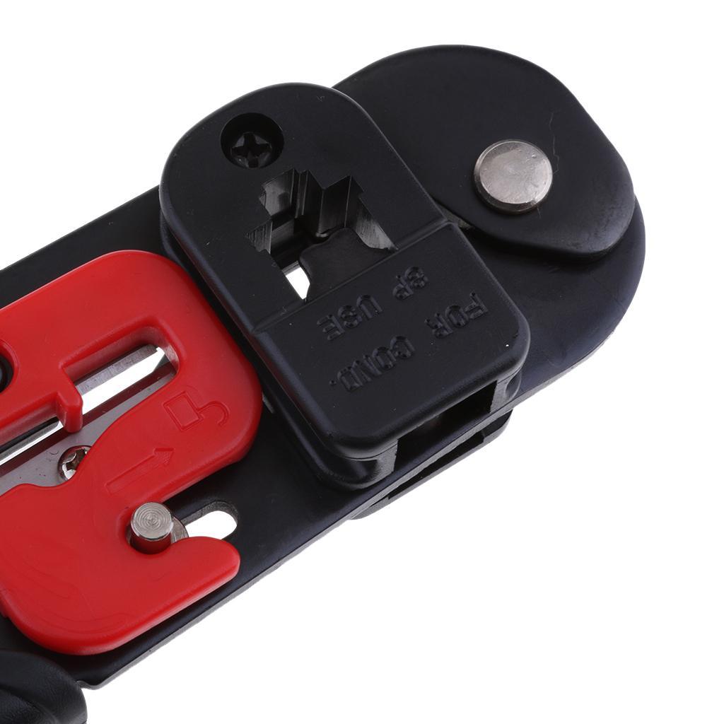 RJ45 crimping tool - network ratcheting wire crimper, cutter, striper