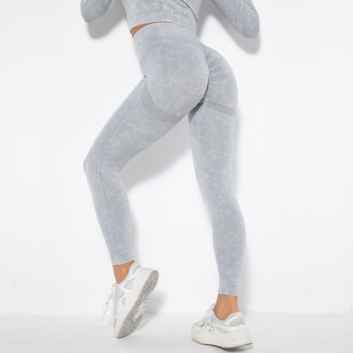 Áo Tập Yoga Thể Thao Chạy Bộ Thể Thao Co Giãn Nâng Thể Dục Quần Legging Liền Mạch Thể Thao Tập Gym Tập Thể Dục Quần Sóc