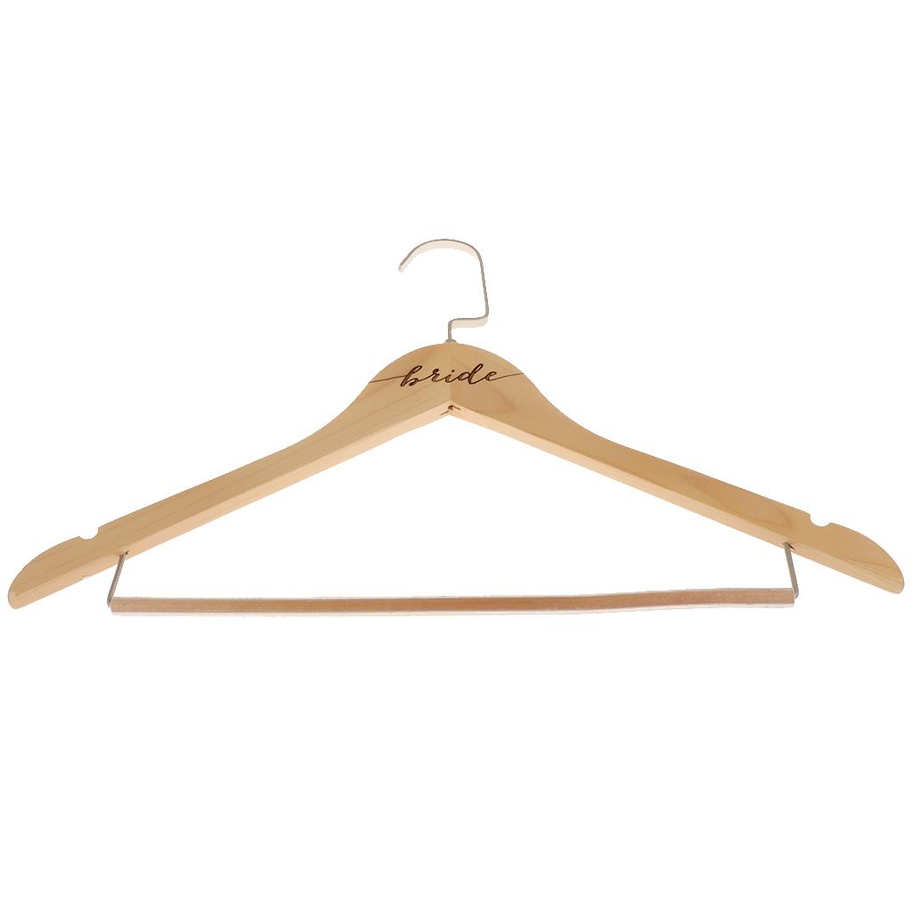 Durable Wooden Clothes Hangers Natural Finish