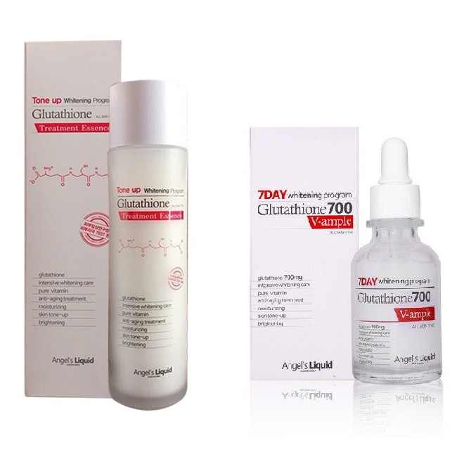 Bộ Toner &amp; Serum Dưỡng Trắng Da 7DAY Whitening Program Glutathione 700V ( Toner &amp; Serum )