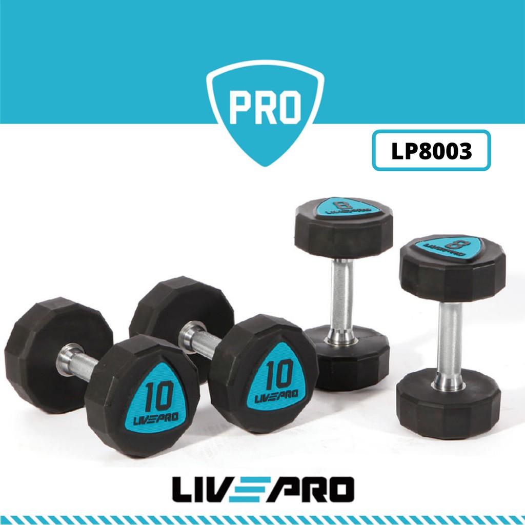 Tạ tay, tạ đơn cao cấp Chất Liệu Urethane 20KG x2 tập gym thể hình Livepro Chính Hãng PREMIUM URETHANE DUMBBELLS