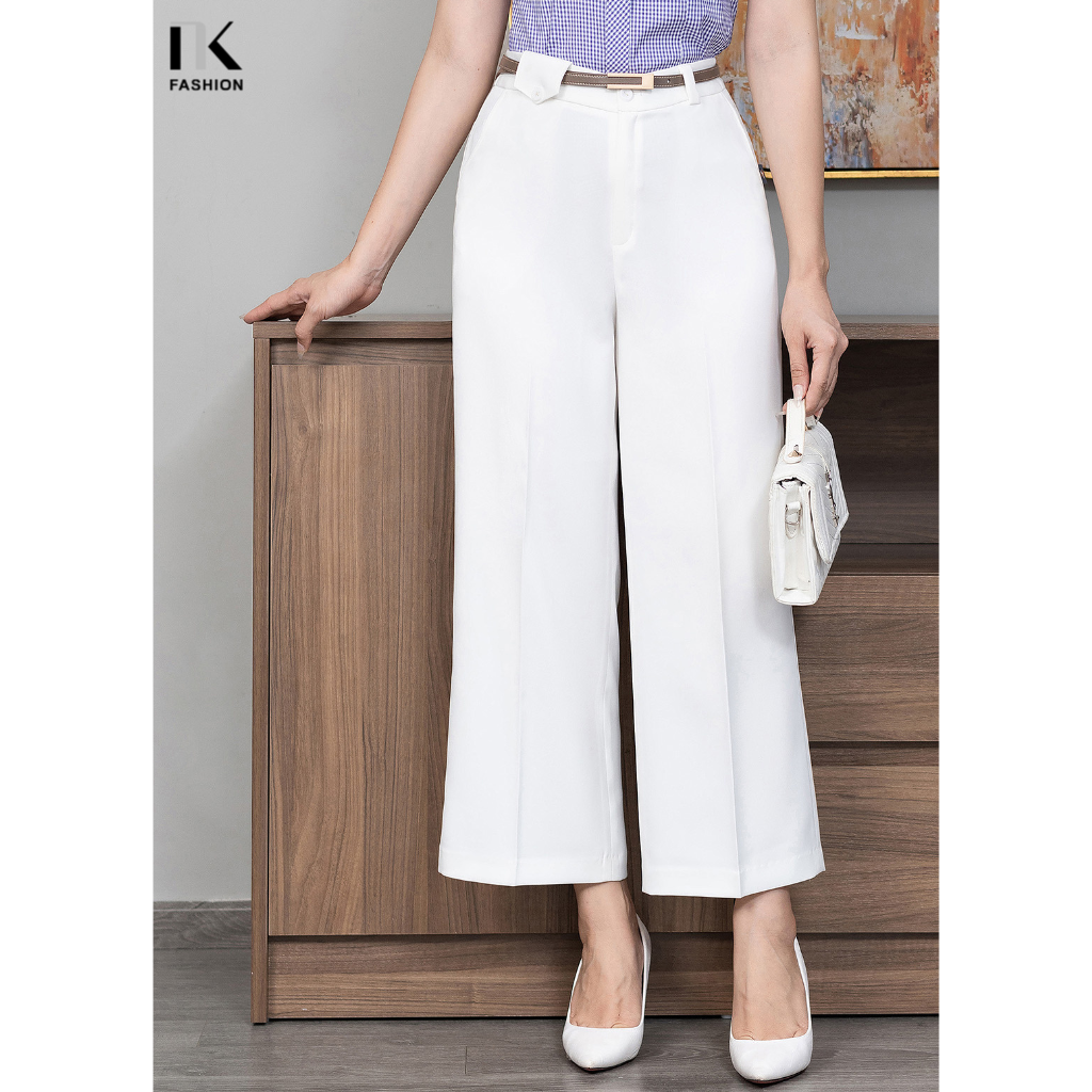 Quần Nữ Ống Rộng NK FASHION Mã NKQU2208001 Thiết Kế Thanh Lịch, Trẻ Trung, Thoải Mái