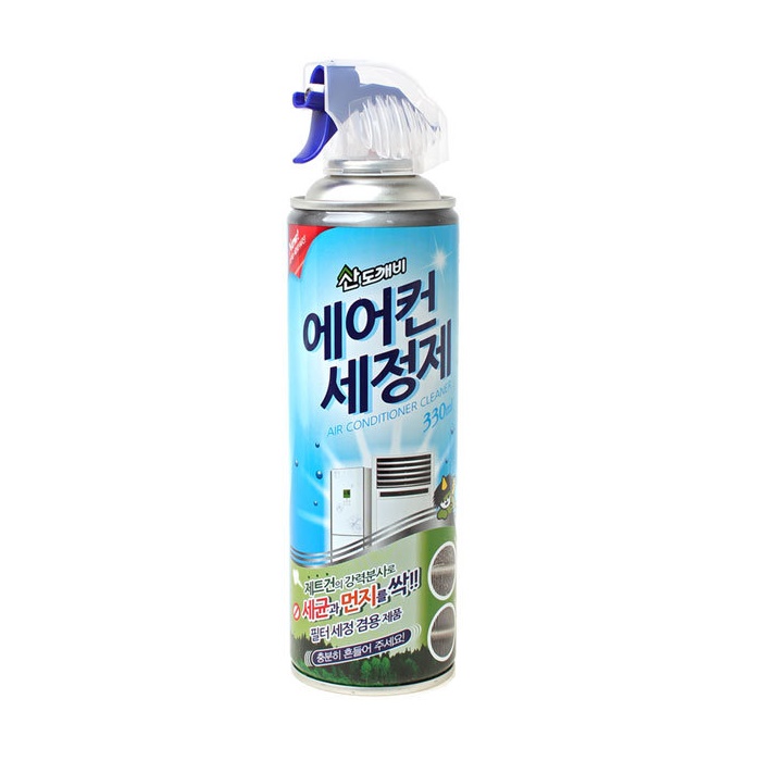 Bình xịt vệ sinh điều hòa/máy lạnh &amp; các loại quạt thông gió Hàn Quốc Sandokkaebi - 330ml