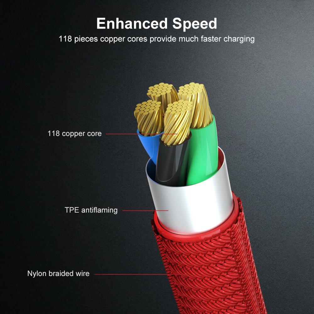 Cáp sạc USB Type-C cho Nintendo Switch Fast Game Console Đường sạc dài 5ft