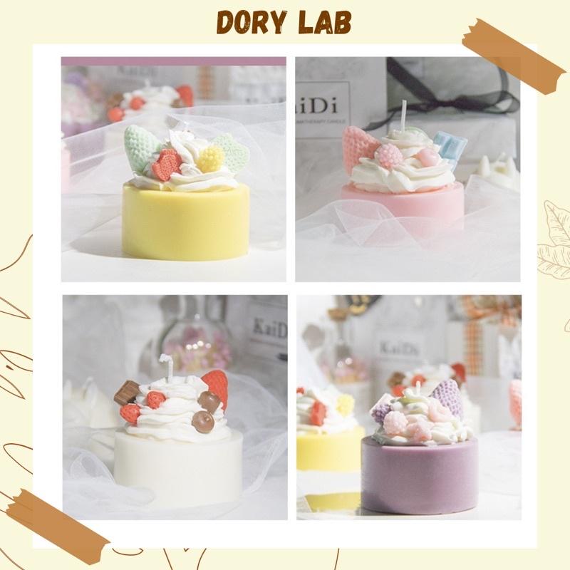 Nến Thơm Bánh Sinh Nhật Topping Ngẫu Nhiên, Quà Tặng Ý Nghĩa - Dory Lab