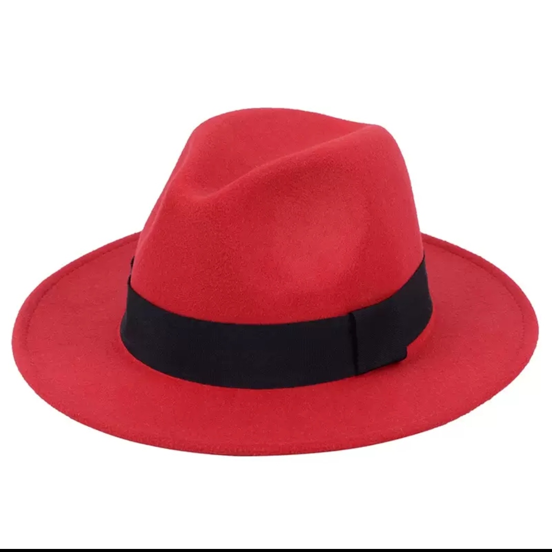 Nón mũ phớt cao bồi Fedora nam nữ phối đai đen vành rộng 7cm chất liệu nỉ.  Nón mũ phớt cao bồi Fedora dành cho cả nam và nữ. Thiết kế với đai đen và vành  rộng 7cm, tạo nên phong cách thời trangddona25070101