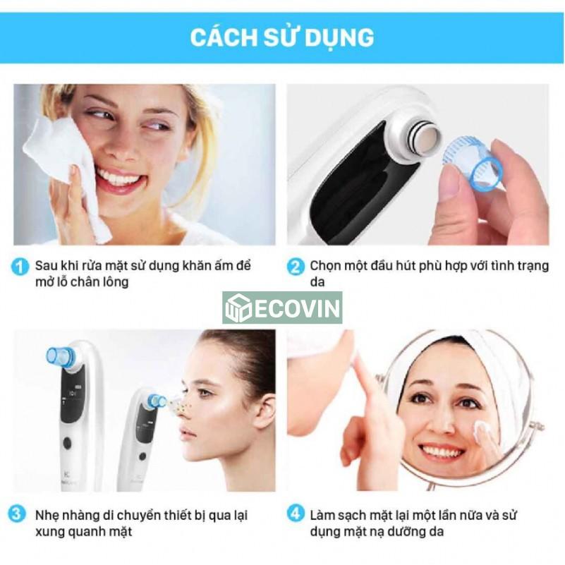 Máy Hút Mụn Cám, Mụn Đầu Đen, Mụn Trứng Cá, Bã Nhờn