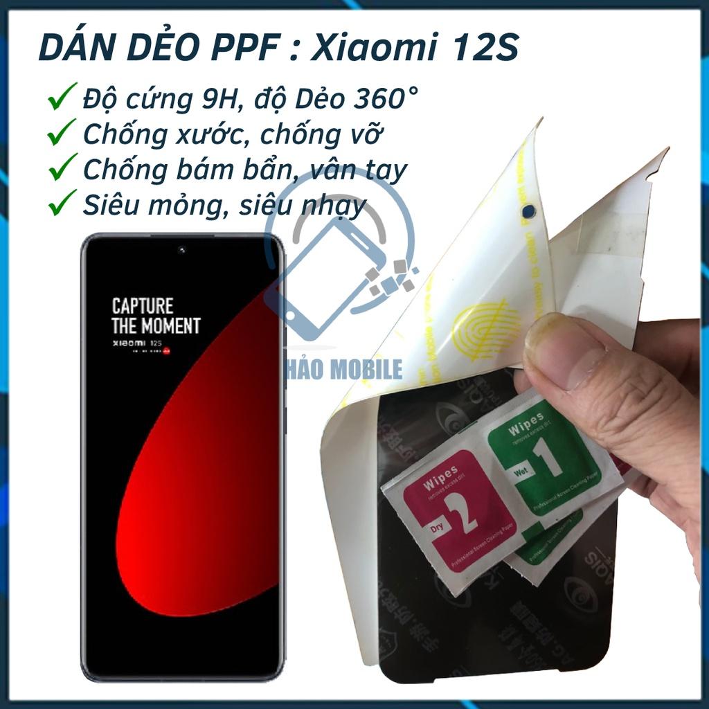 Dán dẻo PPF cho Xiaomi 12S ( full màn )