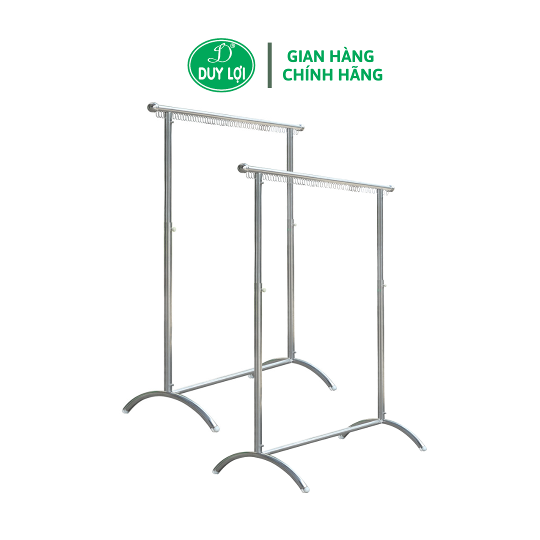 GIÁ PHƠI ĐỒ DUY LỢI 1 NHÁNH INOX (Qùa tặng 10 móc áo)