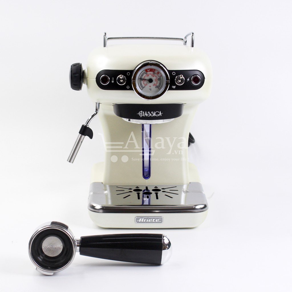 Máy pha cà phê Ariete Espresso Mod 1389 cổ điển 0.9l - Italia - Hàng Chính Hãng