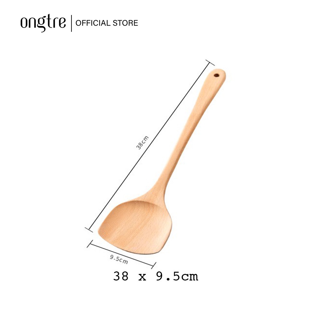 Bộ Dụng Cụ Nhà Bếp Muôi Muỗng Gỗ Sồi Tự Nhiên Cao Cấp Ongtre Vietnam - 4Đại