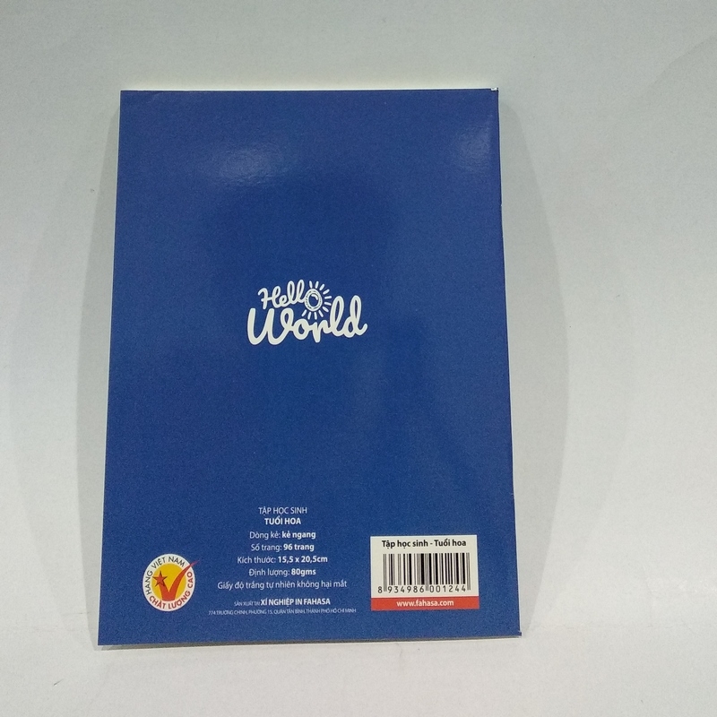 Tập 100 Trang ĐL80 (Giấy Độ Trắng Không Hại Mắt) - Kẻ Thường - Màu Xanh