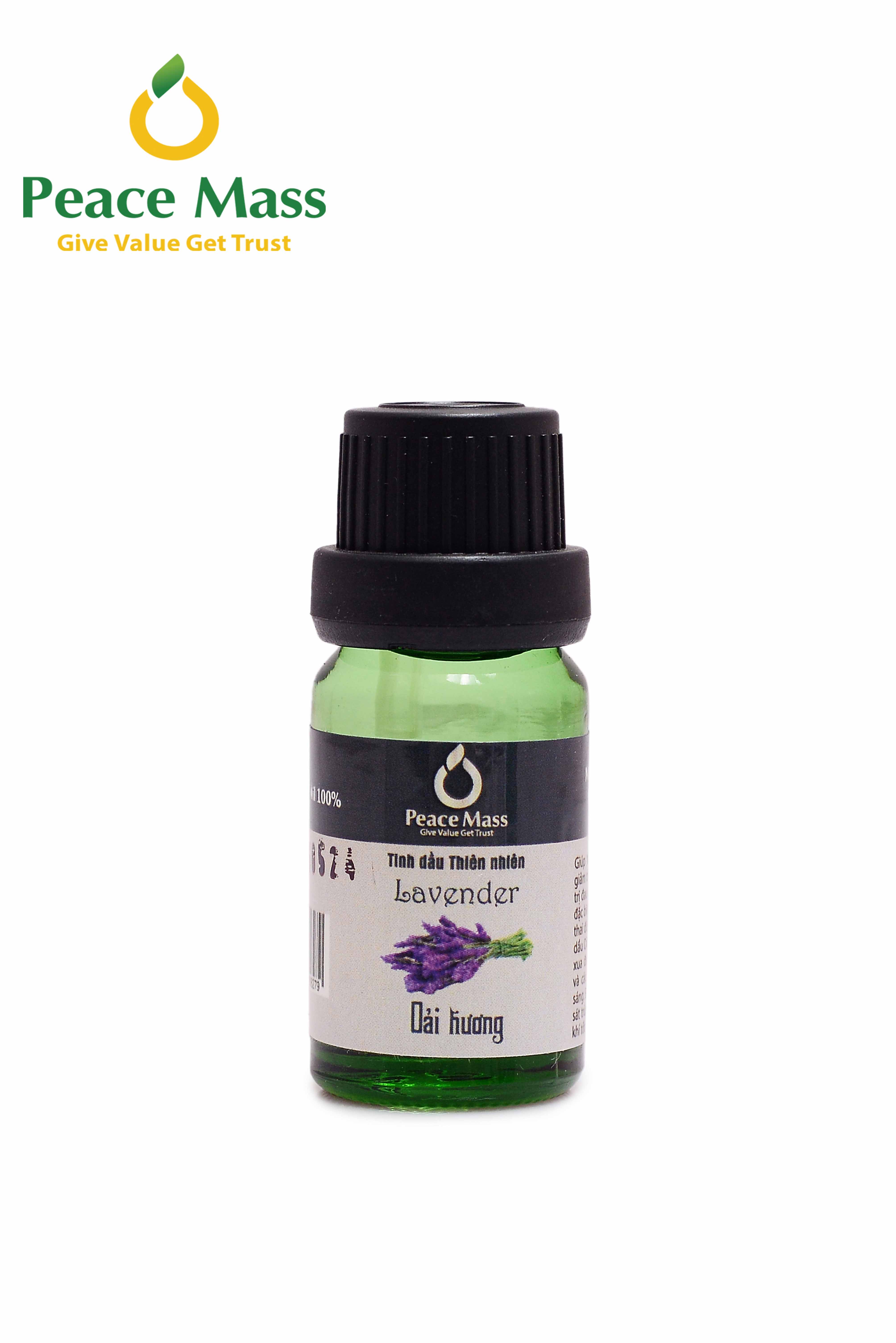 TD10ml-KX3 Combo Tinh Dầu Oải Hương Peace Mass 10ml - Bộ Kẹp Xe Ô tô - Lavender