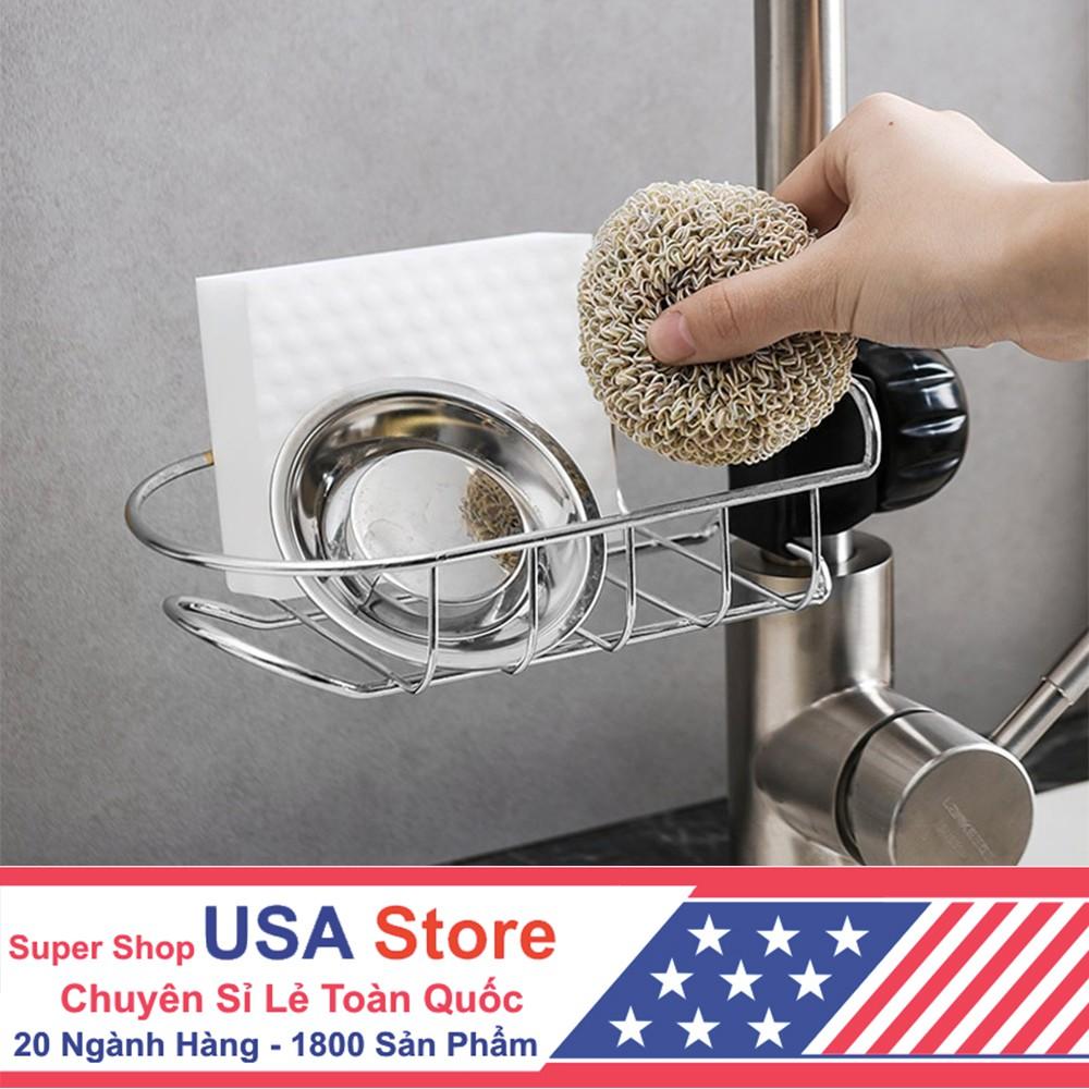 Khay Lưới INOX T5 Thoát Nước Để Xà Phòng, Sữa Tắm Gắn Vòi Rửa Chén, Lavabo, Dụng Cụ Đa Năng