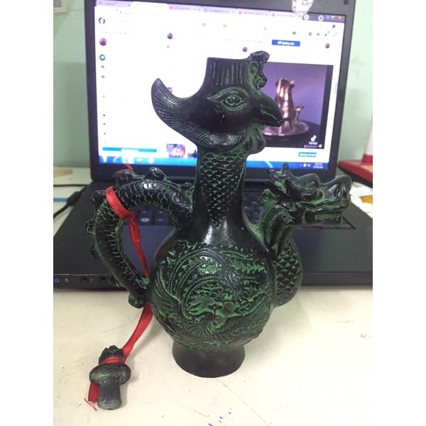 Bình đồng thờ cổ, binh trưng bày đồng, bình thờ phong thuỷ, bình đồng độc lạ, binh phong thuỷ rồng phượng