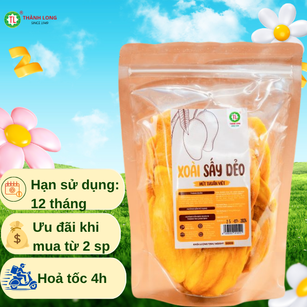 MỨT XOÀI SẤY DẺO THÀNH LONG 200G