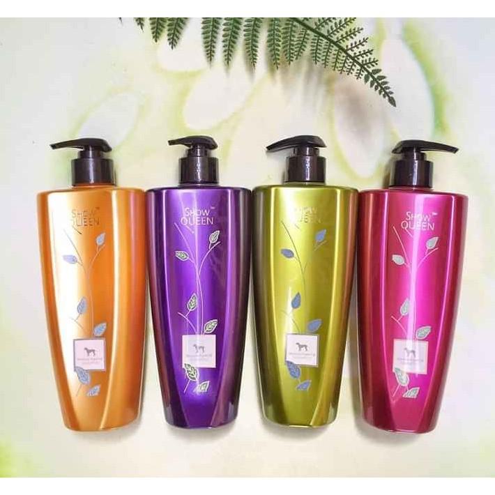 Sữa tắm tinh dầu dưỡng lông Showqueen siêu mềm mượt , thơm cực lâu cho chó mèo 500ml