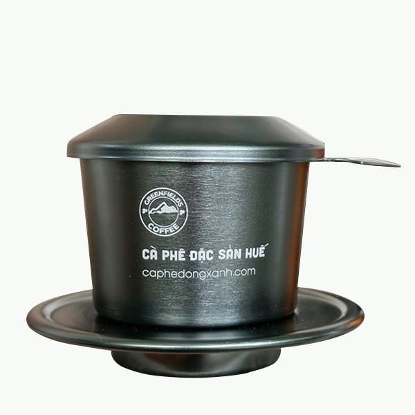 Phin nhôm pha cà phê MÀU XÁM mạ màu anode cao cấp Cà phê Đồng Xanh
