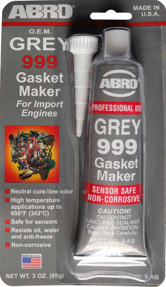 ABRO 9-AB SILICONE GASKET MAKER 999 Grey 85g