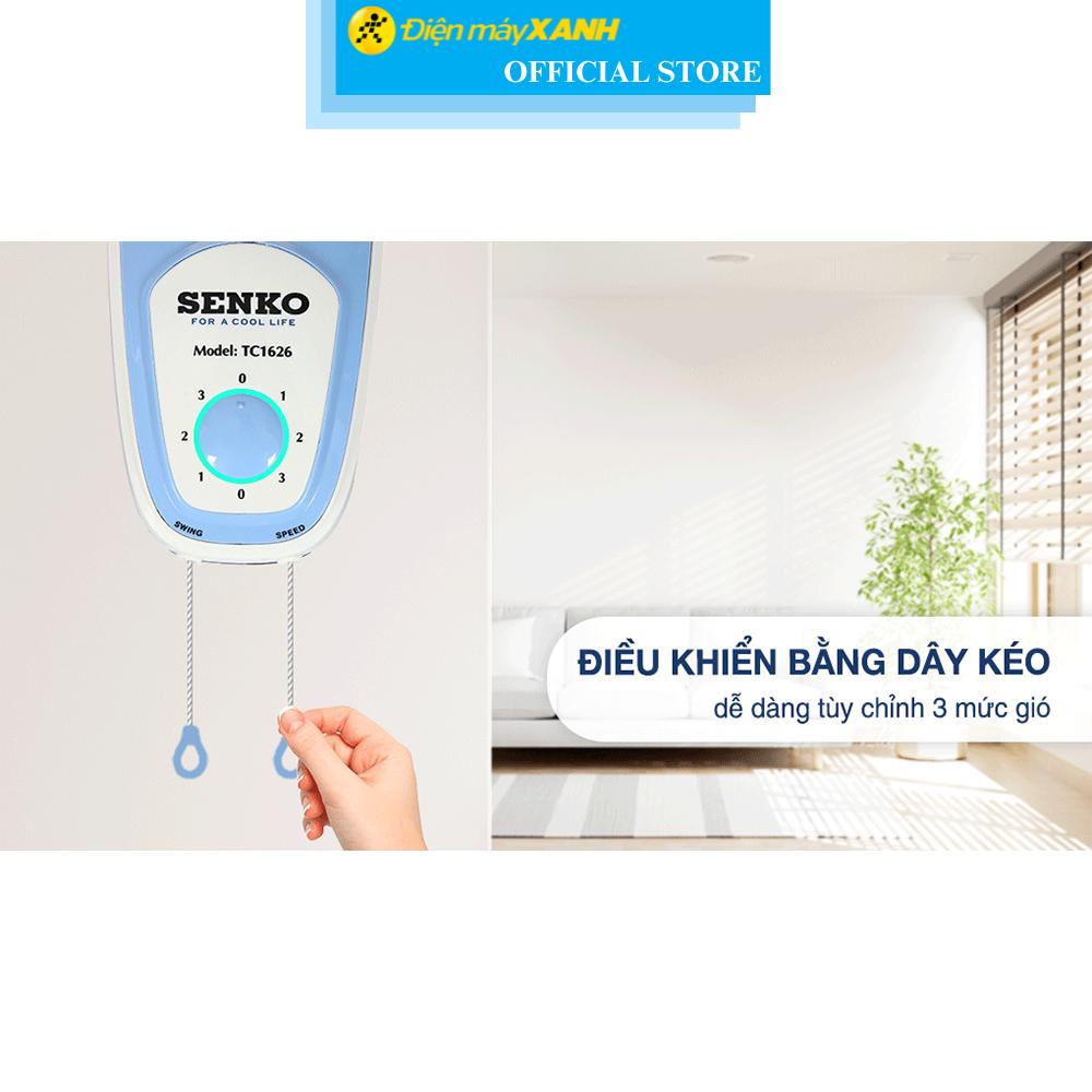 Quạt treo tường Senko 3 cánh TC1626 47W - Hàng Chính Hãng
