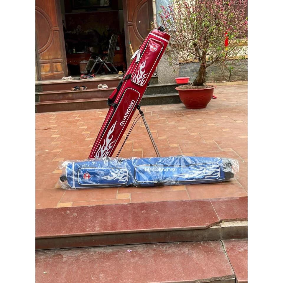 Bao đựng cần cứng có chân 1m25 3 ngăn và 2 ngăn