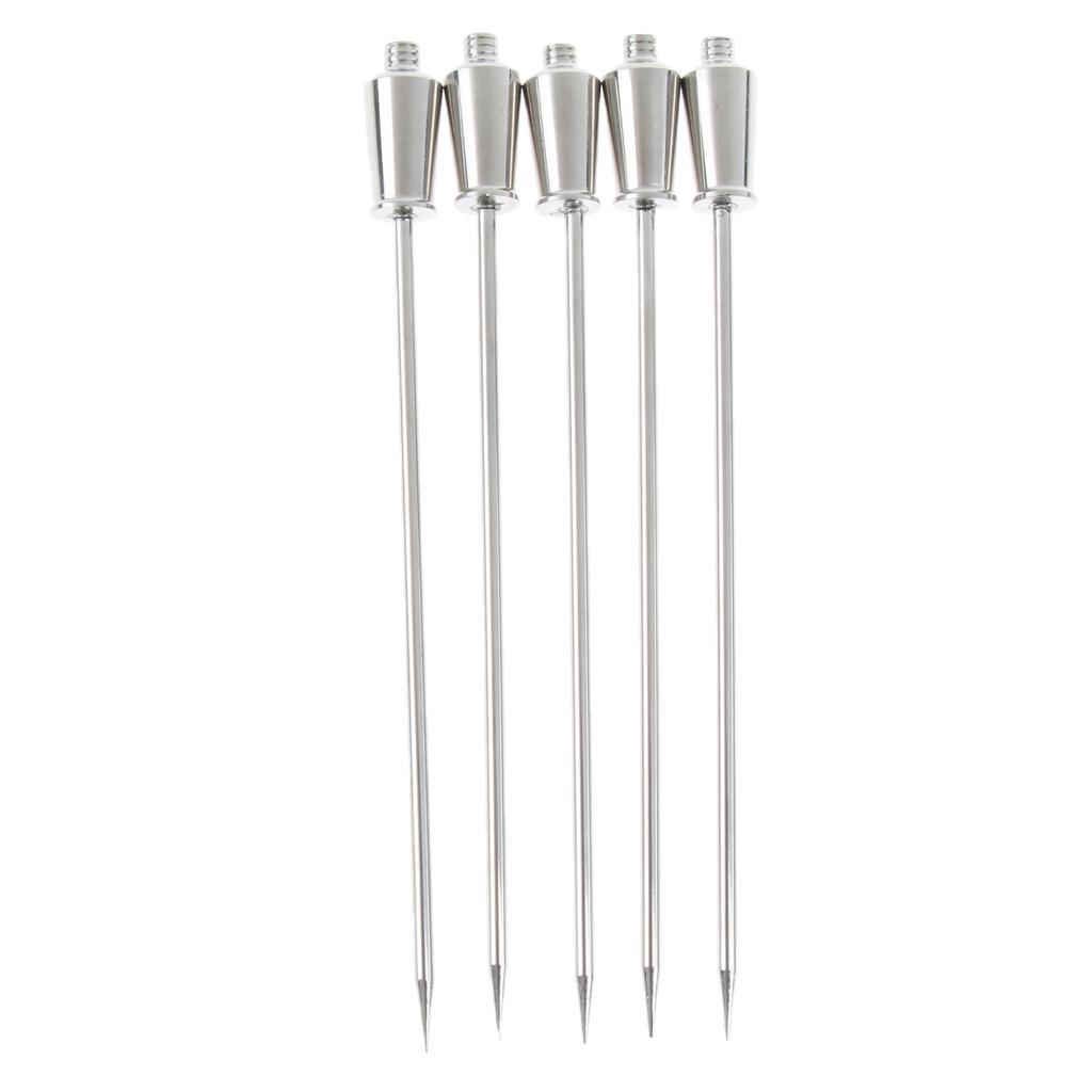 1Pc Stainless Steel Cocktail Pick Fruit Stick Martini Picks Home Bar Tool