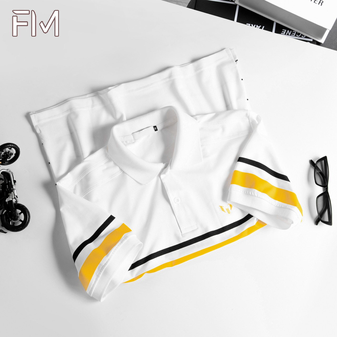 Áo thun nam tay ngắn cổ bẻ phong cách thanh lịch, dễ dàng phối đồ - FORMEN SHOP - FMPS175