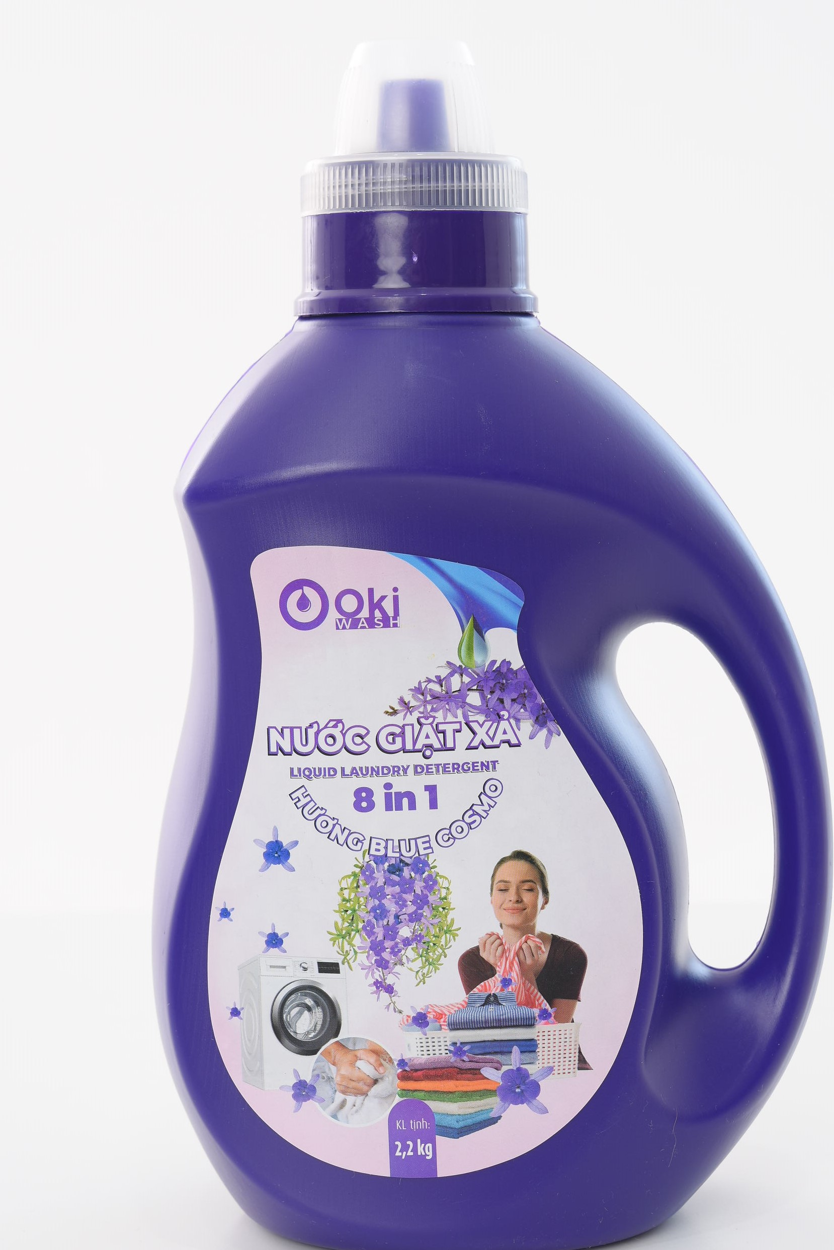 Nước giặt xả Hương BLUE COSMO 2.2kg Oki wash