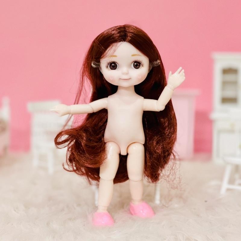 Body búp bê BJD có khớp dễ thương 17cm kích thước 1/8 đồ chơi cho bé gái