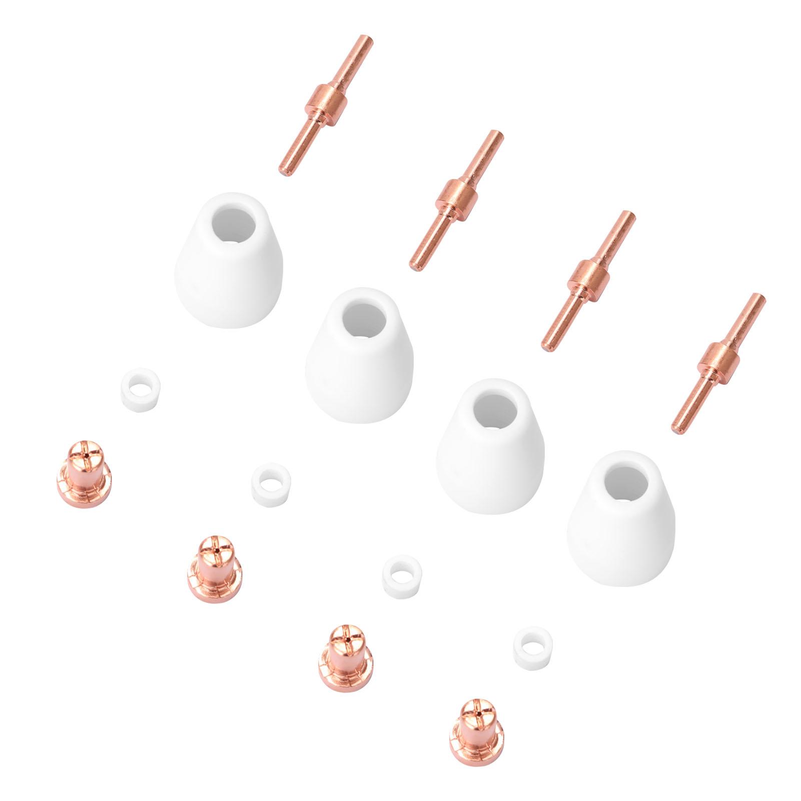 PT31 Plasma Torch Tips Electrode Nozzle 65PCS Plasma Cutter Machine Spare Parts Torch 40A Cutting Nose Fittings Extended