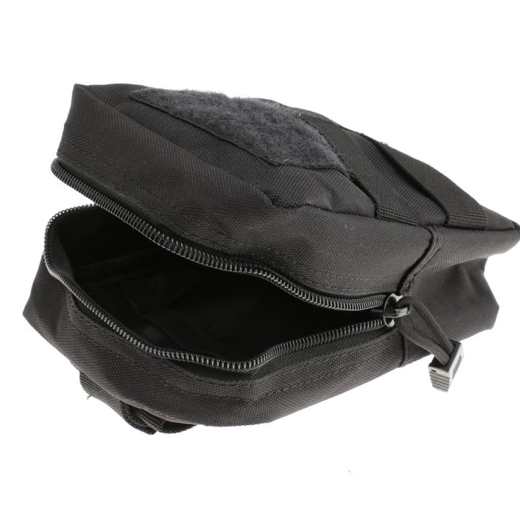Outdoor Tactical Molle Belt Waist Pack Fanny Utility Phone Pouch Black