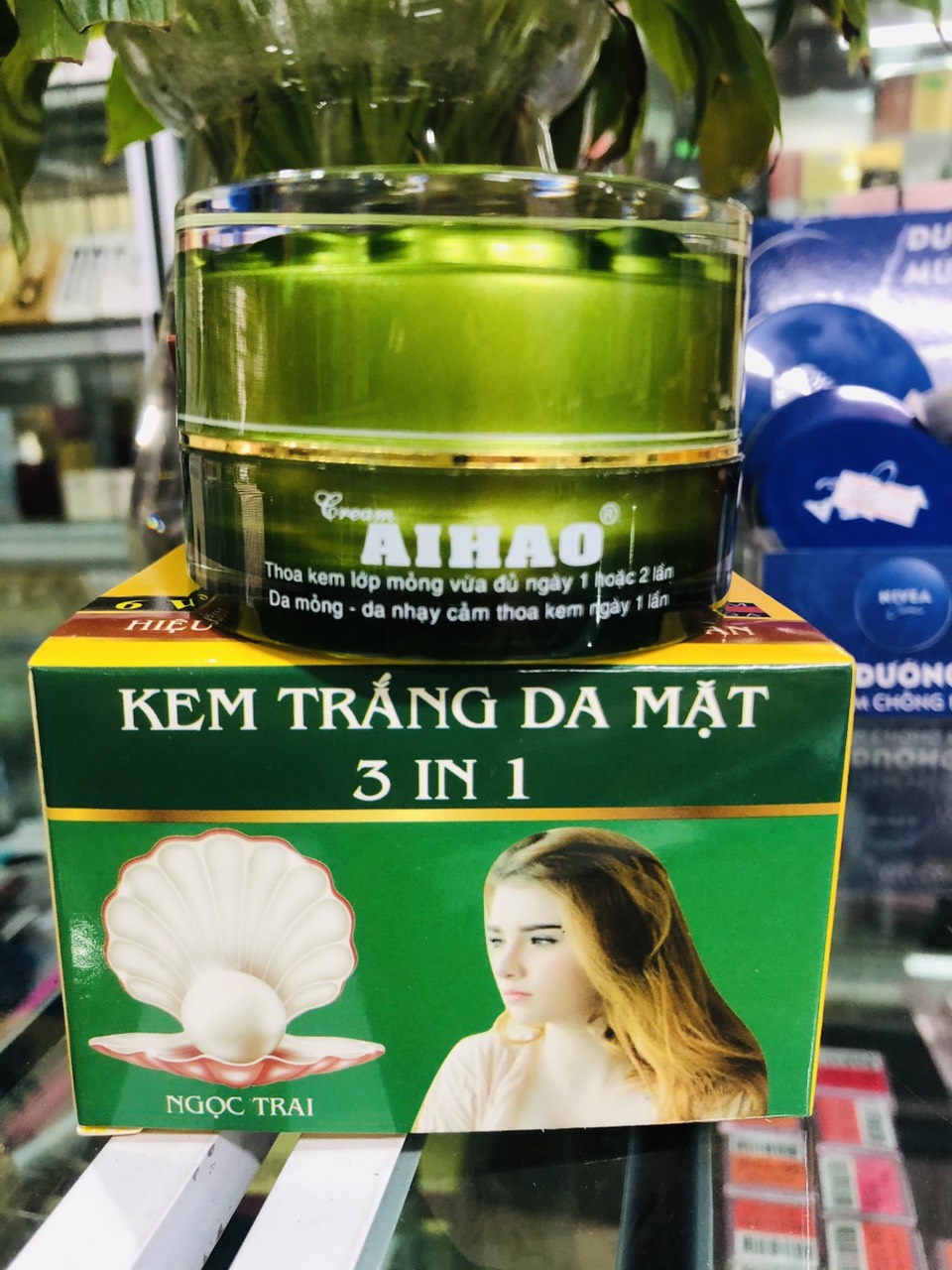 Kem AIHAO Trắng Da Mặt 3in1 (6VIP - 15g)