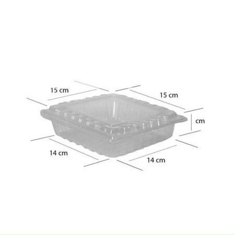 50 Hộp Nhựa H132 Đựng Bánh Su Dài - Da Lợn - Bánh Crepe - Trái Cây Gọt