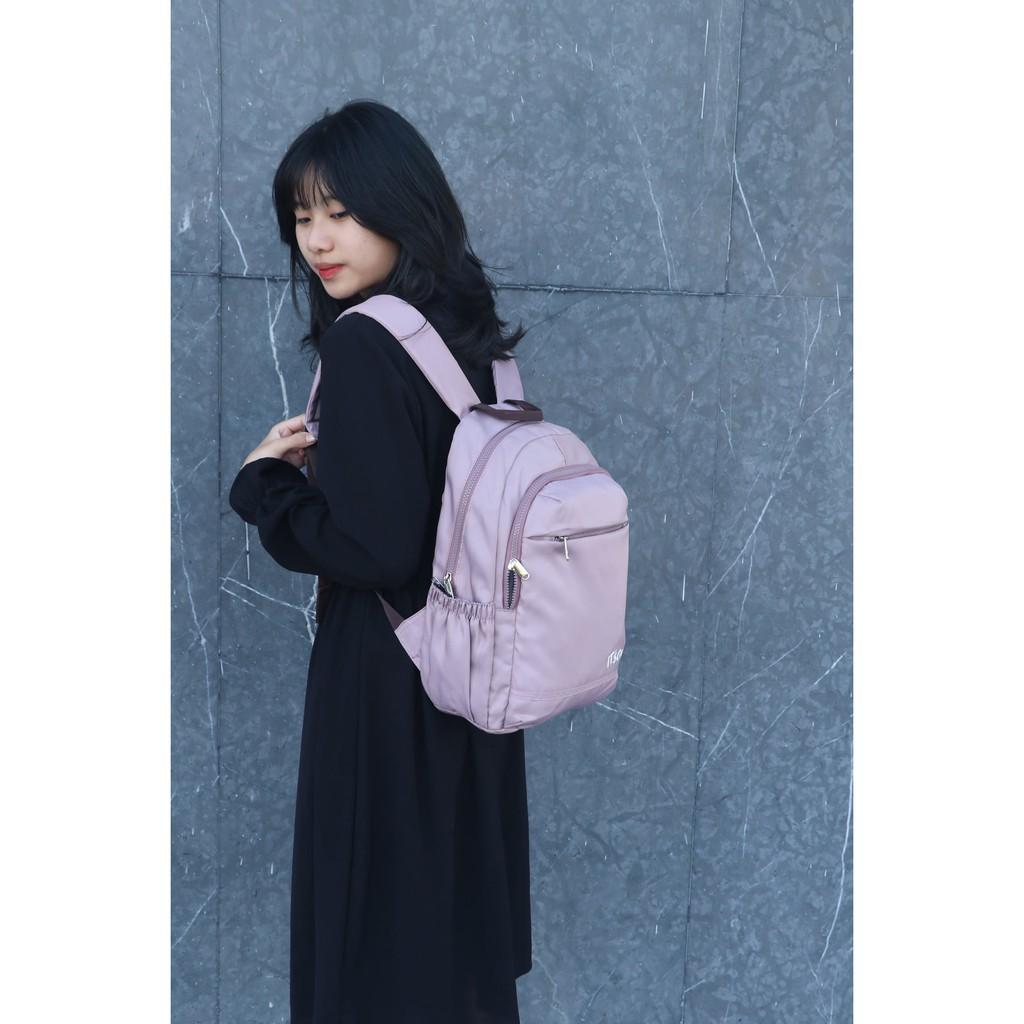 Balo học sinh vải dù cao cấp, tone pastel thời trang - BOM