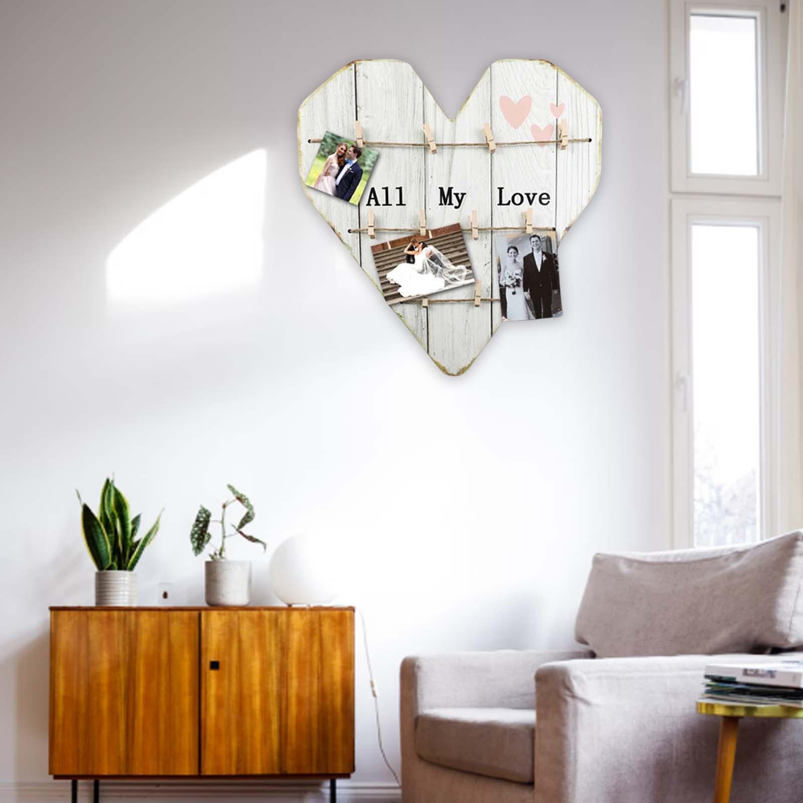 Picture Frames with Clip Photo Decorations for Bedroom