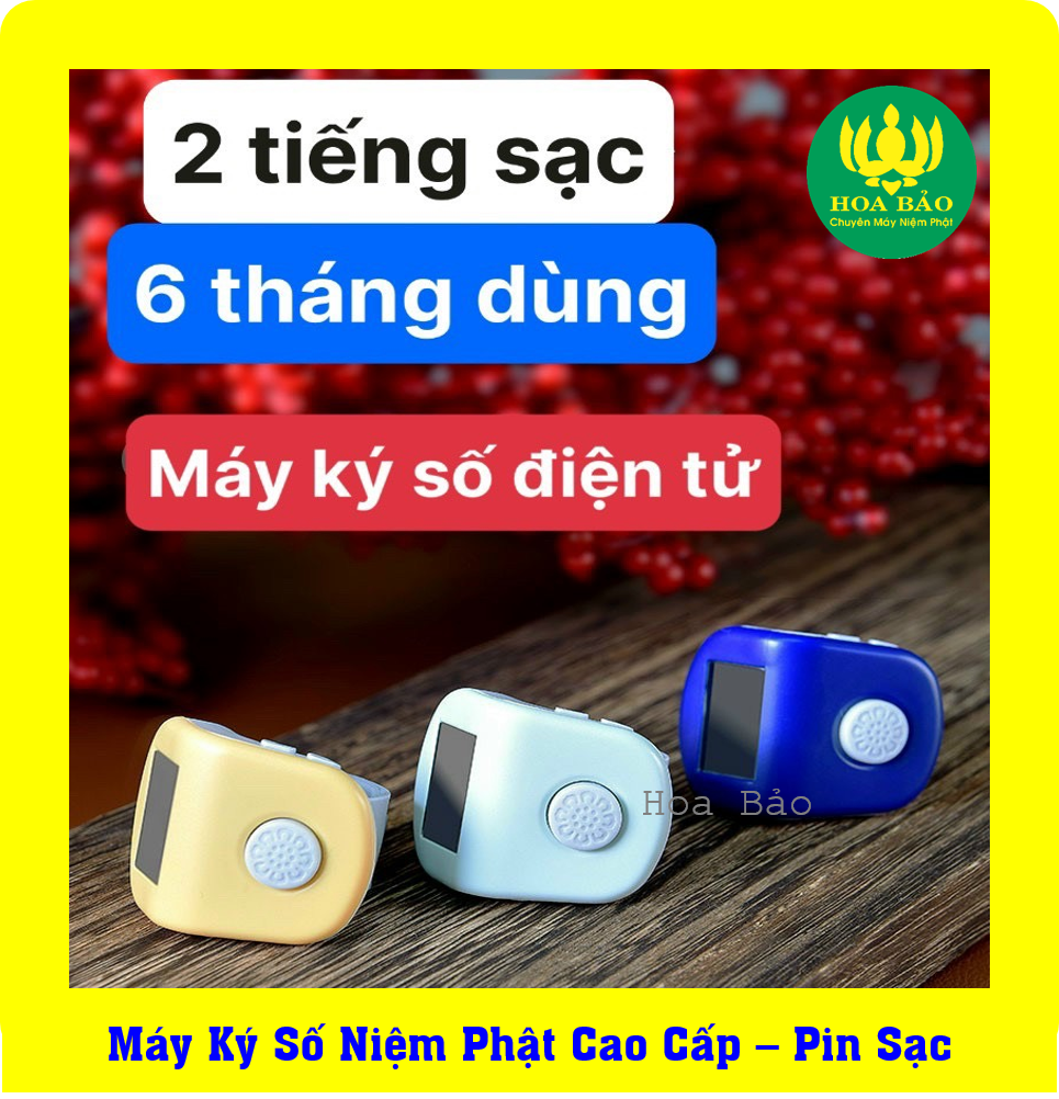 Máy Ký Số Niệm Phật Cao Cấp Pin Sạc - Máy Bấm Đếm Số Niệm Phật Cao Cấp Pin Sạc