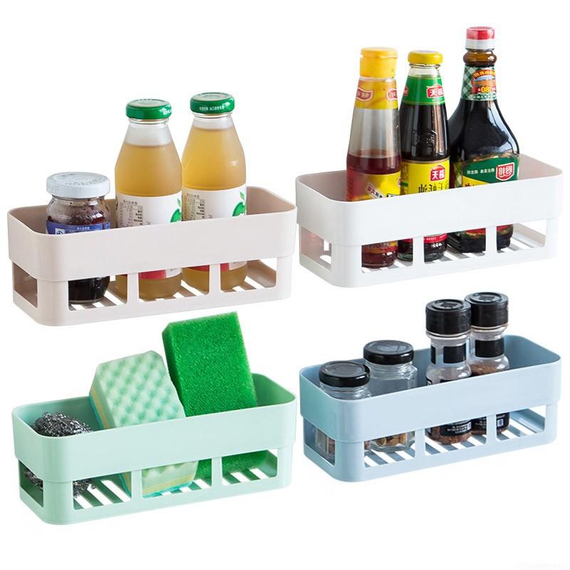 Kệ nhựa treo tường nhà tắm nhà bếp dán tường siêu chắc chắn