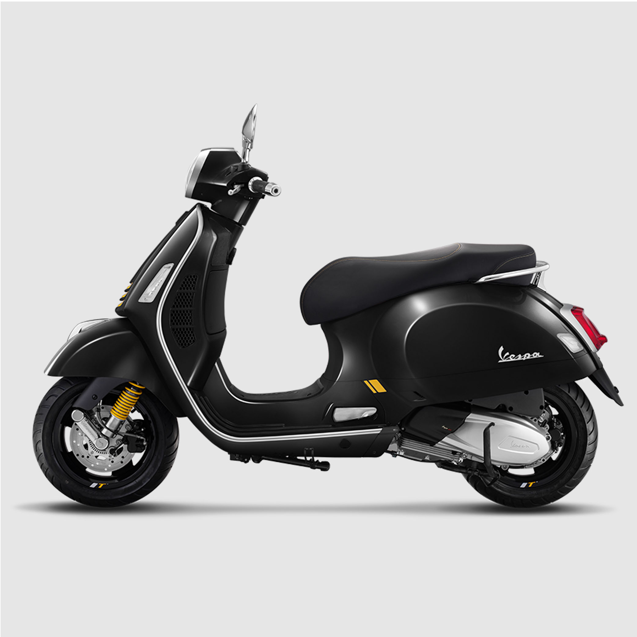 Hình ảnh Xe Tay Ga Vespa GTS Super Tech 300 Màu Đen Black Vulcano