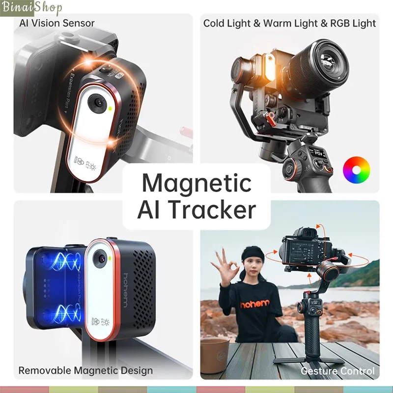 Cảm Biến AI Tích Hợp Đèn Trợ Sáng Cho Gimbal Chống Rung Hohem Isteay MT2 / Isteady M6 - Hàng chính hãng