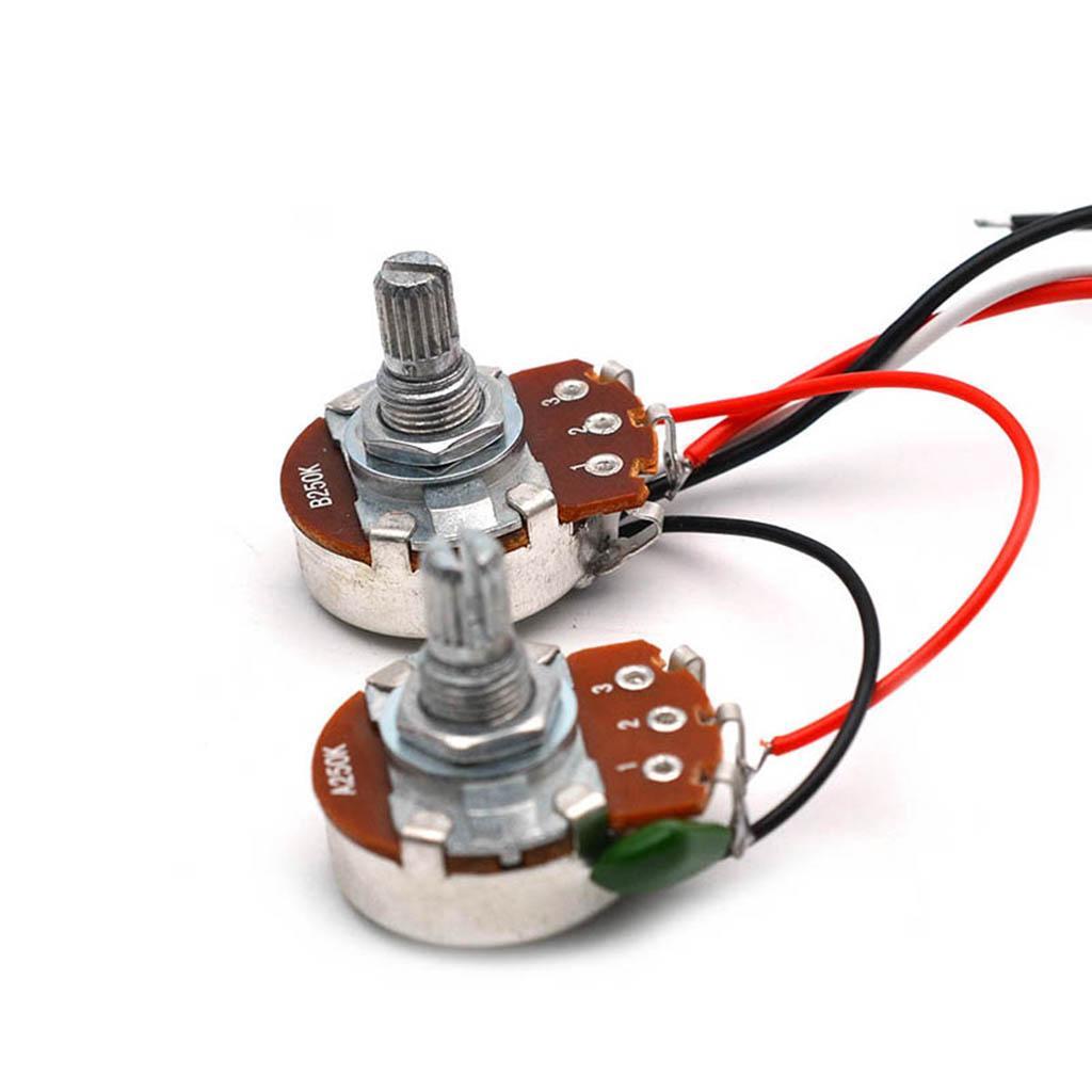 2X Bass Wiring Harness Prewired   Pots 1V1T   Musical Instrument Parts