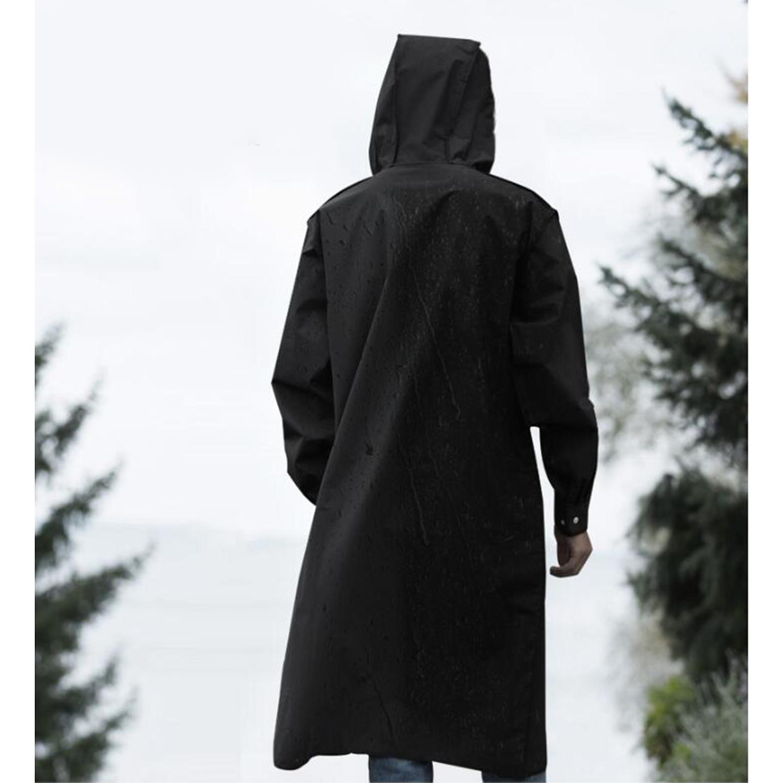 Reusable Raincoat Womens Mens Poncho Quick-Drying Adult Hiking Rainwear