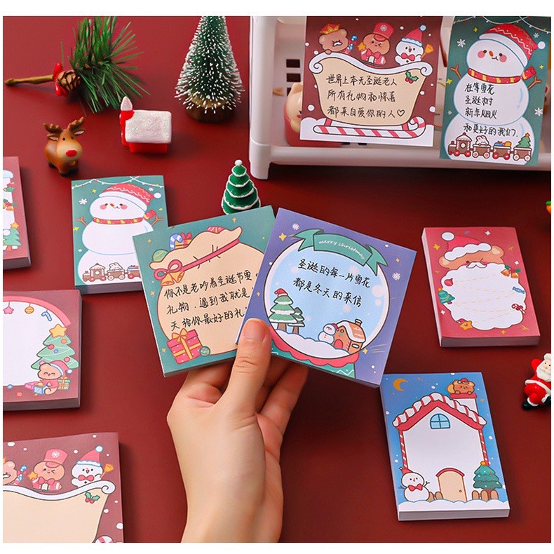 Giấy ghi chú chủ đề giáng sinh cute dễ thương