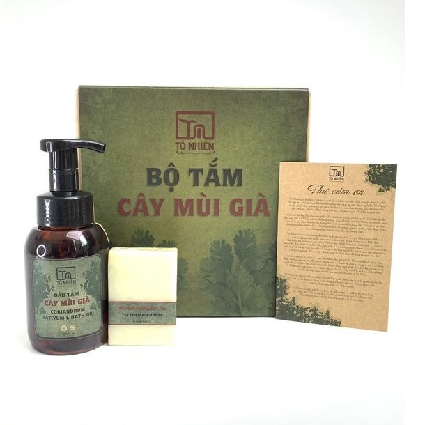 Combo bộ dầu hấp và bộ tắm cây mùi già Tô Nhiên - Chăm sóc tóc và da - Phục hồi tóc, dưỡng da sáng mịn