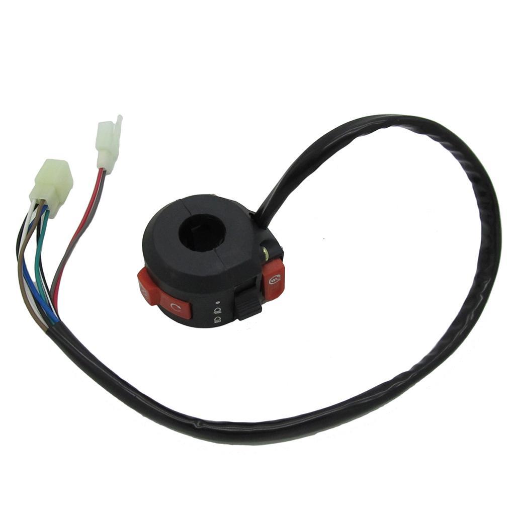 2 Pieces 6+2 Pin Plug Kill Start Light Choke Switch for 50cc 110cc 125cc ATV