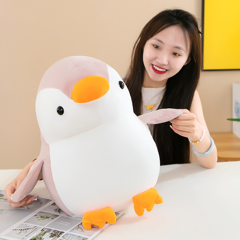 Gấu Bông Chim Cánh Cụt Mập Mềm Mịn Dễ Thương Mẫu Mới (25cm---&gt;45cm) Vải Miniso 4 Chiều Co Giãn Êm Ái, Hàng Cao Cấp An Toàn Cho Trẻ Nhỏ