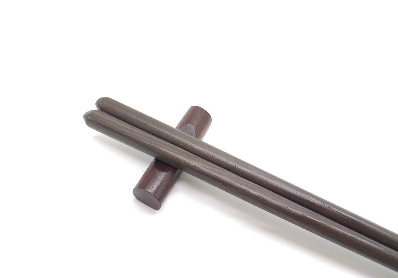 Đũa gỗ Mun vuông tròn 23cm - Bộ 5 đôi