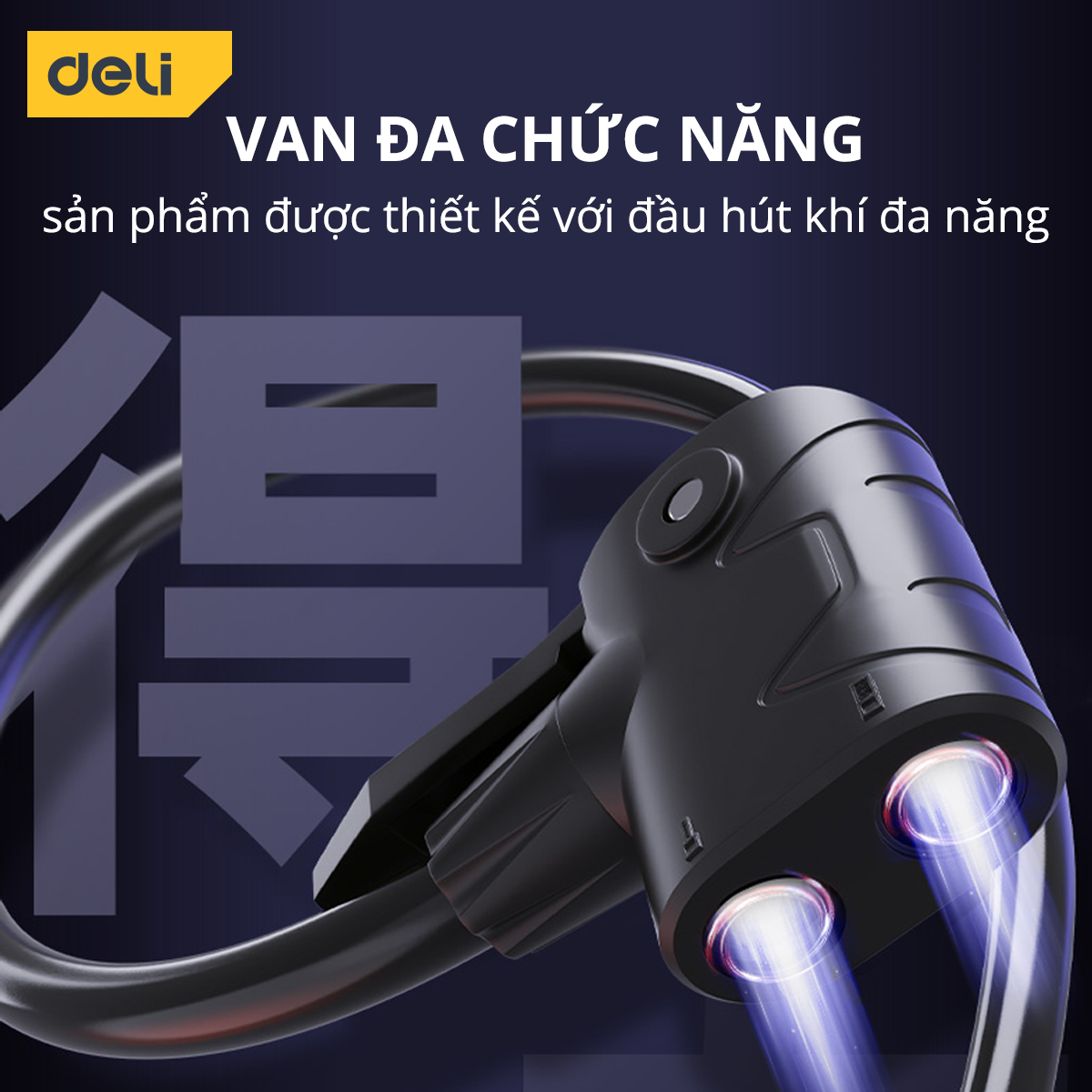 Bơm Xe Đạp Cầm Tay Deli Cao Cấp - Siêu Nhẹ, Nhỏ Gọn, Tiện Lợi, Dễ Dàng Di Chuyển - Áp Suất Cao - DL880006